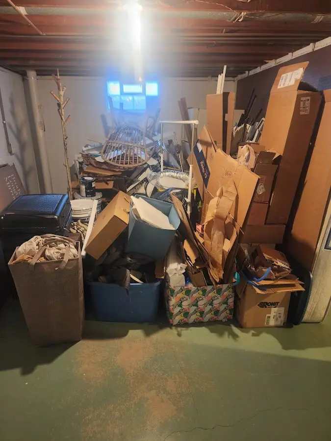 Roll-off dumpster container at job site for Construction Dumpster Rental in Tinicum